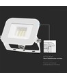 10W LED projektør, hvid - Samsung LED chip, IP65, ultra-tyndt design, 4000K, udendørs