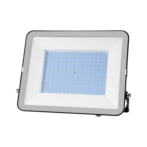 200W LED projektør, Samsung LED chip - 185lm/W, IP65, 6500K, sort, 5 års garanti