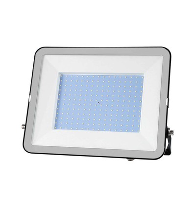 200W LED projektør, Samsung LED chip - 185lm/W, IP65, 4000K, sort, 5 års garanti