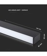 40W Dæmpbar LED nedhængt loftarmatur - 120cm, UGR 19