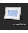200W LED projektør, Samsung LED chip - 185lm/W, IP65, 4000K, sort, 5 års garanti