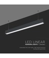 40W Dæmpbar LED nedhængt loftarmatur - 120cm, UGR 19