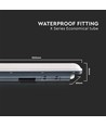 150cm 48W vandtæt komplet LED armatur - 120lm/W, IP65, 6500K