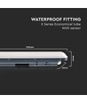 36W LED - WP X-serie Økonomisk Rør, 120cm, Mikrobølge Sensor, 6500K