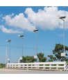 20W LED solcelle gadelampe - 2500lm, IP65, 6500K, inkl. solpanel og monteringsbeslag