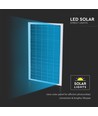 20W LED solcelle gadelampe - 2500lm, IP65, 6500K, inkl. solpanel og monteringsbeslag