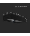 6W LED solcelle væglampe med sensor - 900lm, IP65, sort, 4000K, inkl. batteri