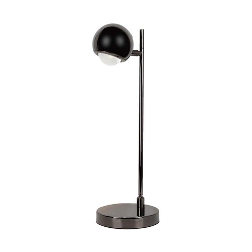 6W bordlampe - LED, lys 3000K, sort hus