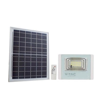 40W solarpanel - med, LED projektør, 6400K, hvid hus