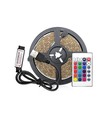 1m USB RGB LED strip til TV og PC - Inkl. controller og fjernbetjening, 60 LED pr. meter