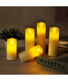 Kertepære lampe - bordtop, 53x125mm, AA batteri.