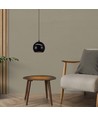 8,5W LED pendel - Ø18cm, sort, touch on/off, 3000K, inkl. lyskilde
