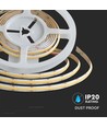 5m 18W/m CCT COB-LED strip, RA90 - 24V, IP20, 560 LED pr. meter, 8mm bred, dæmpbar