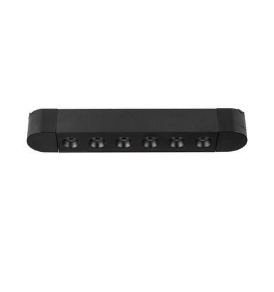 5W skinnespot - Grille lys, 6400K, sort hus.