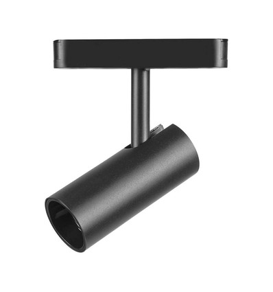 11W ultra-tynd magnetisk skinnespot, 48V - 1300lm, 34°, sort, 6400K, IP20