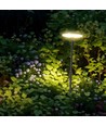 12W LED havelampe med spyd, RA90 - Antracit, IP65, 4000K, 80cm høj, 2-i-1 montering