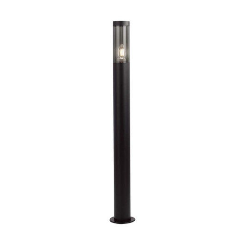 100cm Pullert havelampe, E27 - Røgfarvet, sort rustfrit stål, udendørs