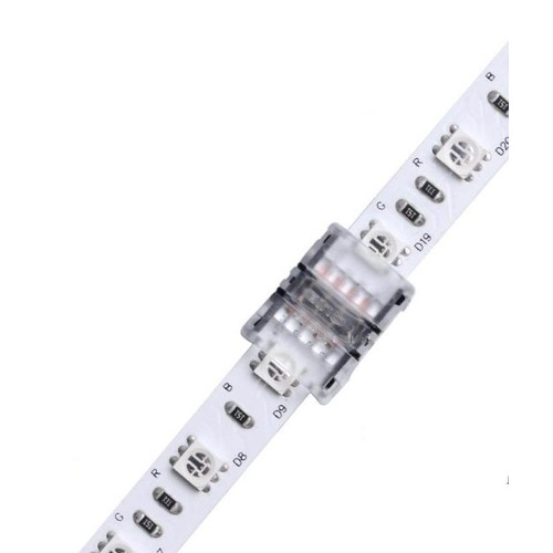 Samler til LED strip - 10mm, RGB, IP65, 5V-24V