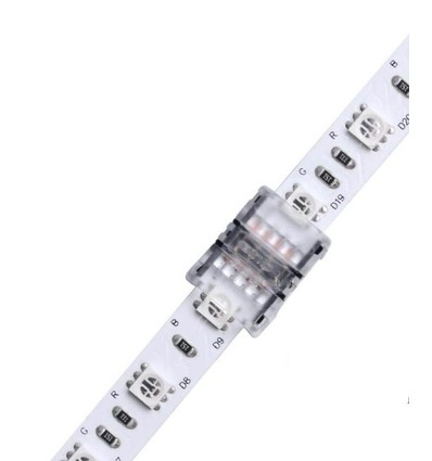 Samler til LED strip - 10mm, RGB, IP65, 5V-24V