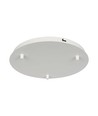 Mat Hvid Roset Til 3 Lamper - Ø300mm