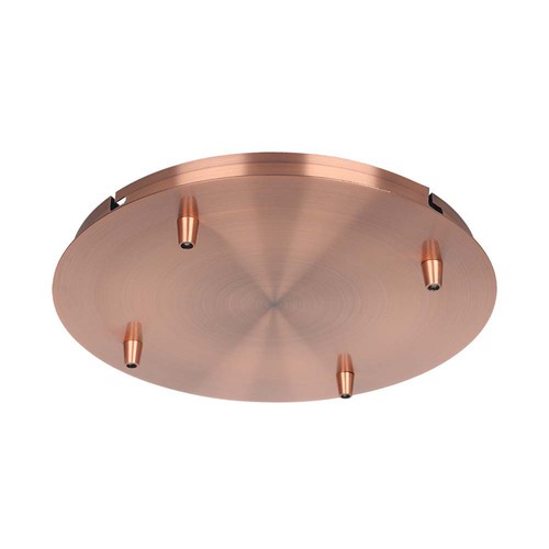 Kobber Roset Til 4 Lamper - Ø300mm