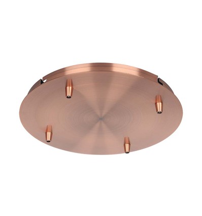 Kobber Roset Til 4 Lamper - Ø300mm
