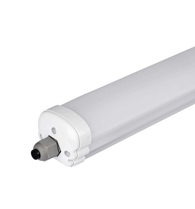 V-Tac vandtæt 18W komplet LED armatur - 60 cm, 130lm/W, Cree, gennemfortrådet, IP65, 6 års garanti