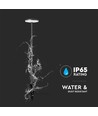 12W LED Havespyd - 150x800mm, 3000K, antracit, hus, IP65