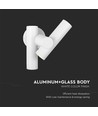 6W væglampe med 2-vejs spot - IP44, hvid, 4000K, 300° justerbar, inkl. lyskilde
