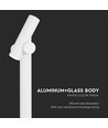 4W LED havelampe bedlampe - IP44, hvid, 4000K, 100cm høj, 300° justerbar, inkl. lyskilde