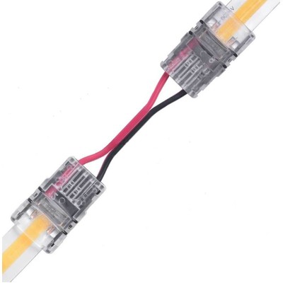 10: Samler med ledning til LED strip - 10mm, COB, enkeltfarvet, IP20, 5V-24V