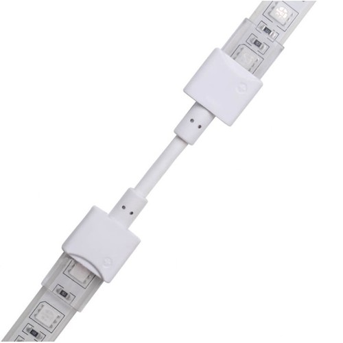 Vandtæt samler med ledning til LED strip - 10mm, RGB, IP68, 5V-24V