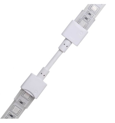 Vandtæt samler med ledning til LED strip - 10mm, RGB, IP68, 5V-24V