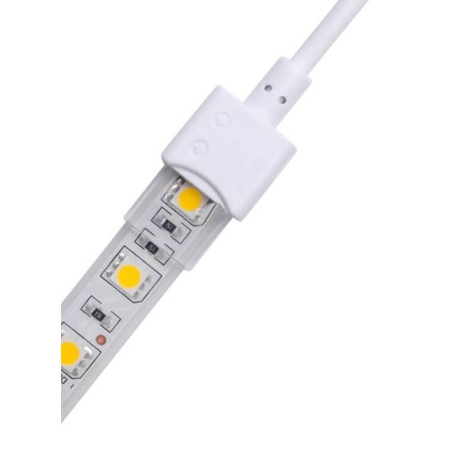 Vandtæt startstik til LED strip - 10mm, enkeltfarvet, IP68, 5V-24V