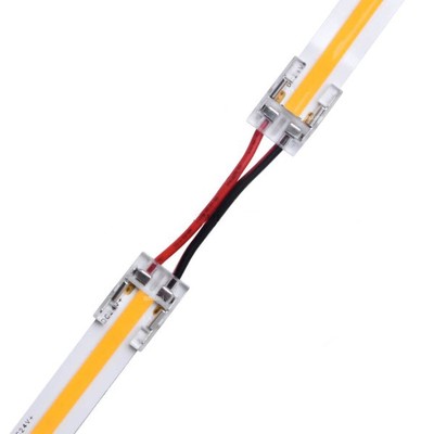 #2 - Lavprofil samler med ledning til LED strip - 10mm, COB, enkeltfarvet, IP20, 5V-24V