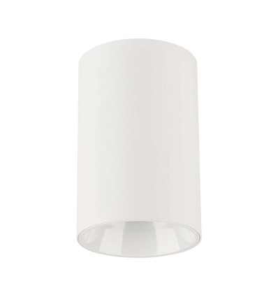 GU10 påbygningsspot - Rund, hvid, IP20, uden lyskilde