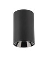 Sot GU10 påbygningsspot - Rund, sort aluminium, 10x6,5 cm, IP20, til GU10