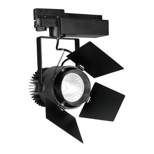 33W skinnespot - LED, Samsung chip, 3000K, 5 års garanti, sort hus