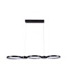 38W LED pendellampe, 100cm - Sort, 4560lm, 4000K, inkl. lyskilde