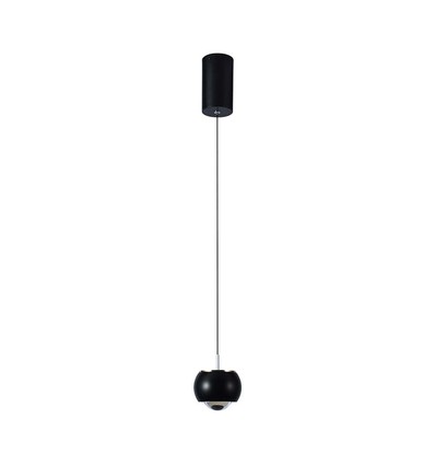 9W Hængelampe - LED, 4000K, Sort, 10x10x100cm