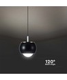 9W Hængelampe - LED, 4000K, Sort, 10x10x100cm