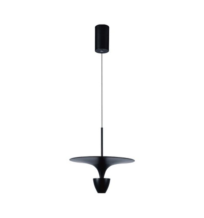 9W Hængelampe - LED, 3000K, Sort hus, 30x320x100cm