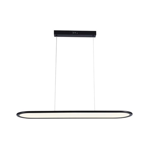 24W LED Hængelampe - 80x100cm, 3000K, Sort, Hus