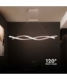 120cm 30W LED pendel, hvid - 115lm/W, 3000K, 120x100cm, inkl. lyskilde