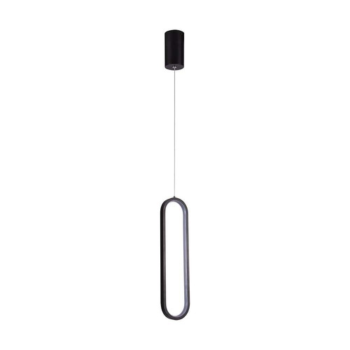 13W LED Hængende Lampe - 40cm, 4000K, Sort hus