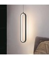 13W LED Hængende Lampe - 40cm, 4000K, Sort hus
