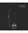 9W LED pendel - 19,5x17,5cm, 1000lm, sort, 4000K, inkl. lyskilde