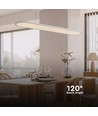 24W LED pendel / hængelampe - 80x104cm, 3000lm, hvid, 4000K, inkl. lyskilde