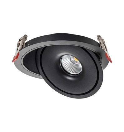 30W LED COB Downlight - 3i1 Sort Hus