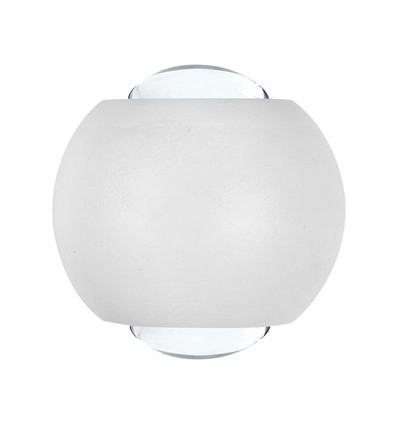 2W LED up/down væglampe - IP54, hvid, 4000K, aluminium, 4,2 x 4 cm, inkl. lyskilde